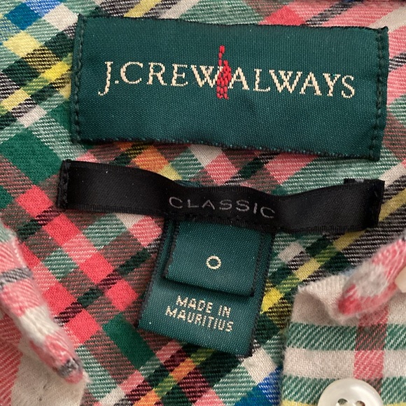 *J Crew plaid button down top - Picture 4 of 4